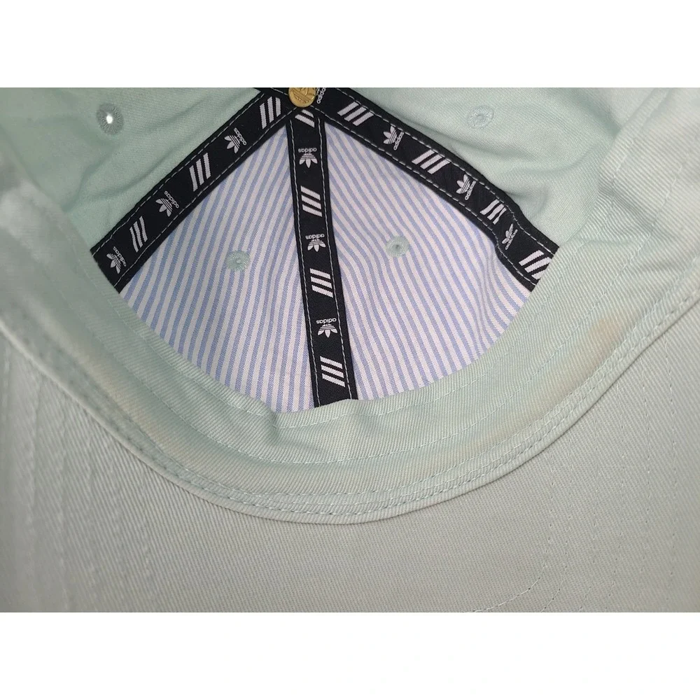 Women Adidas Trefoil‎ OSFW Strapback Adjustable Hat Cap Cotton Casual Mint White